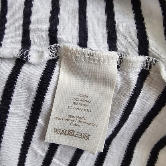 Boden Breton Striped Long Sleeve Tee | Parisian Spring Classic Nautical Size M - Picture 9 of 13